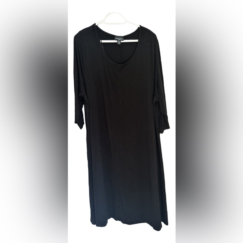 Plus Size Curvy Cynthia Rowley Elegant Black Women's Dress (3X)